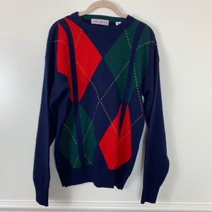 John Ashford vintage sweater. 100% lambs wool sz m